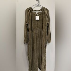 Kate Quinn Olive Midi Dress